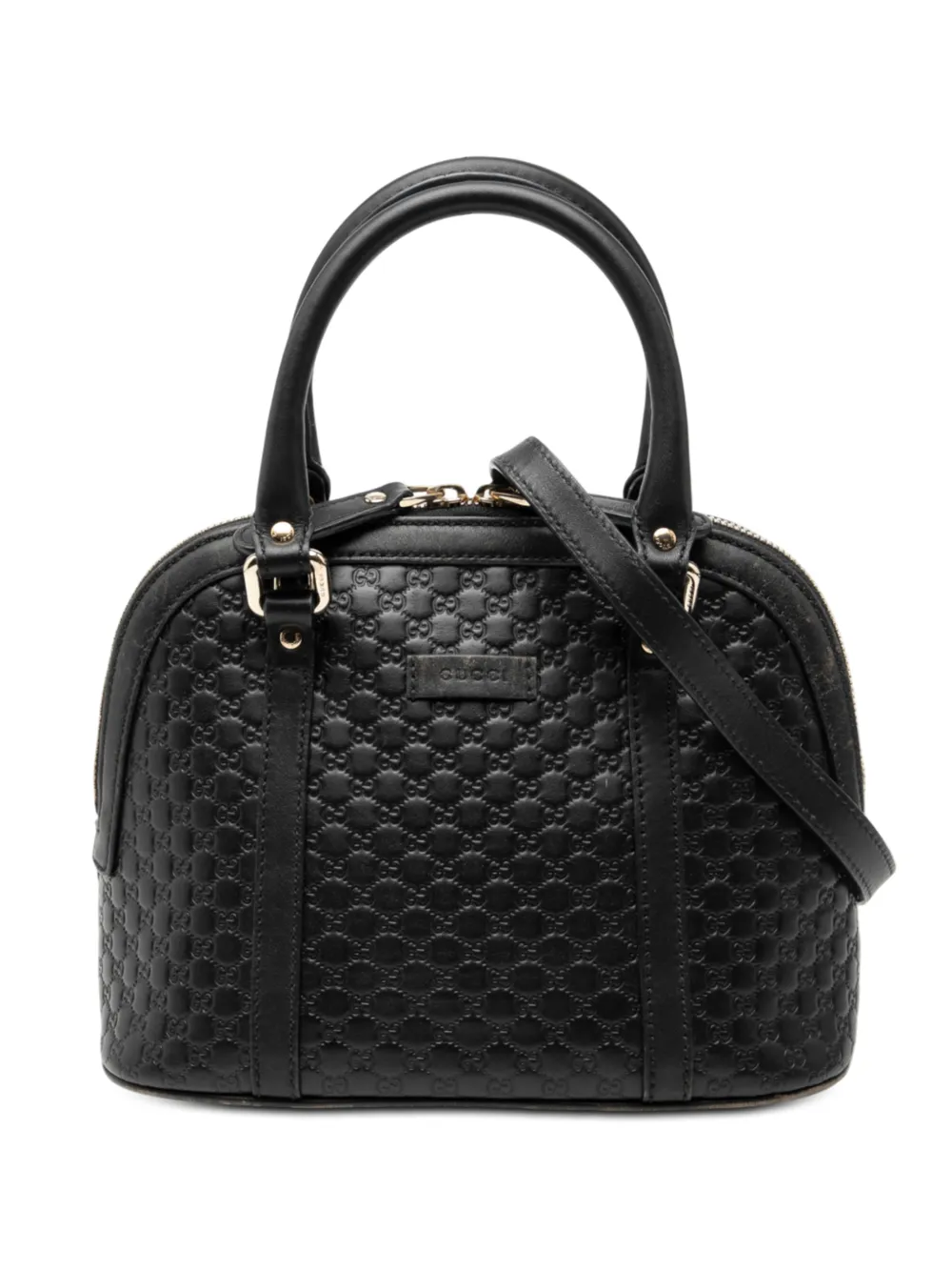 Gucci Pre-Owned 2000-2015 Mini Microguccissima Dome satchel - Nero