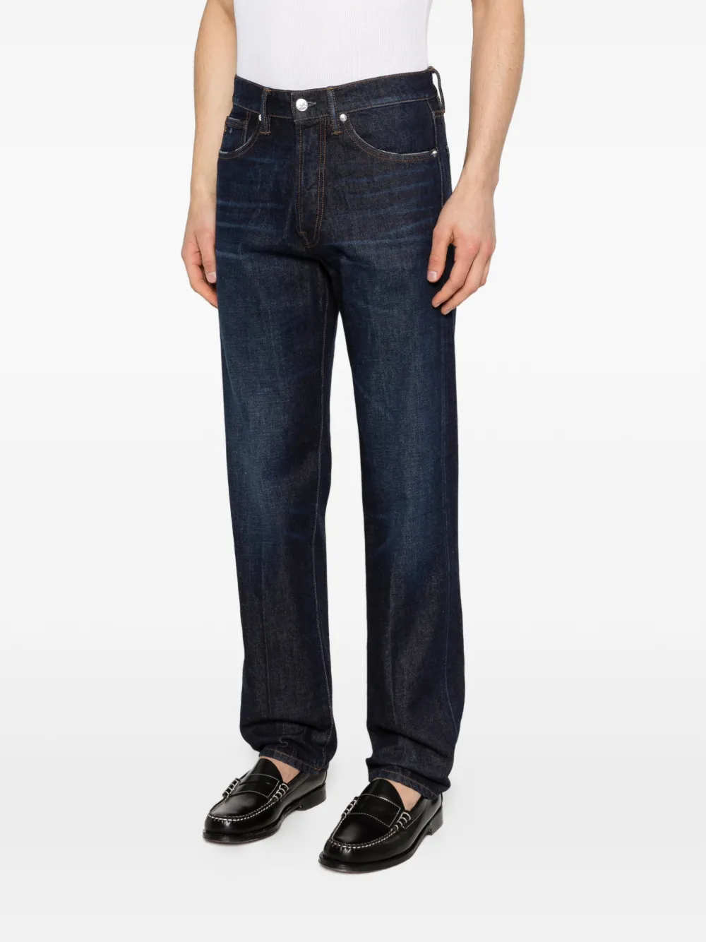  Nine In The Morning Nathan Dark Denim Jeans - Blue 