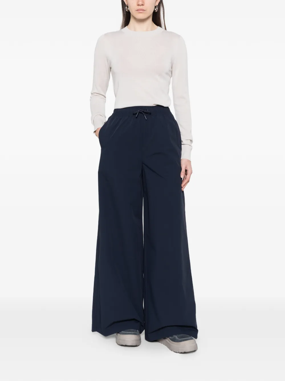  Alphatauri Round-neck Knit Top - Neutrals 