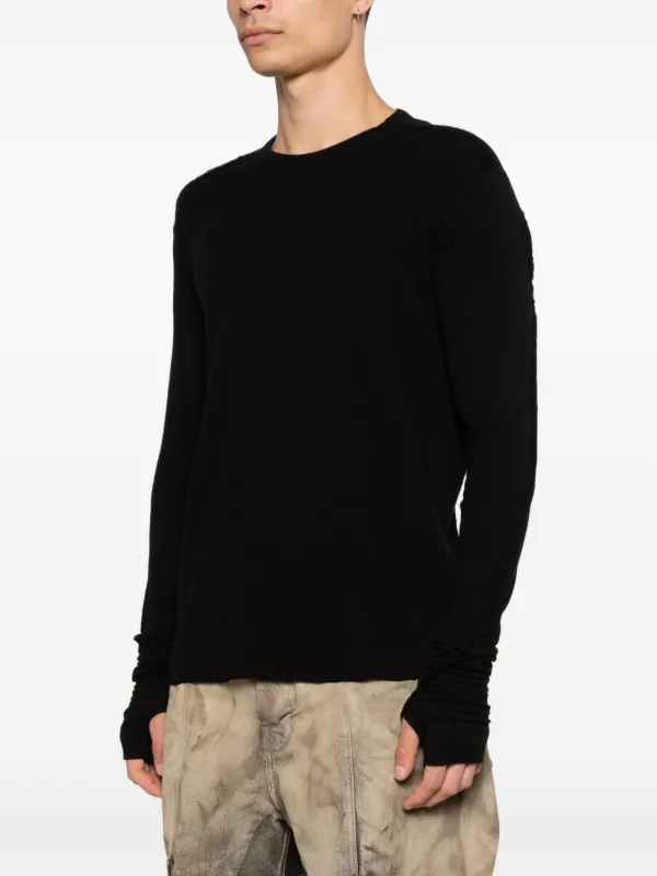 thom/krom ロンT カットソー Thom Krom ロングTシャツ | ブラック | FARFETCH JP