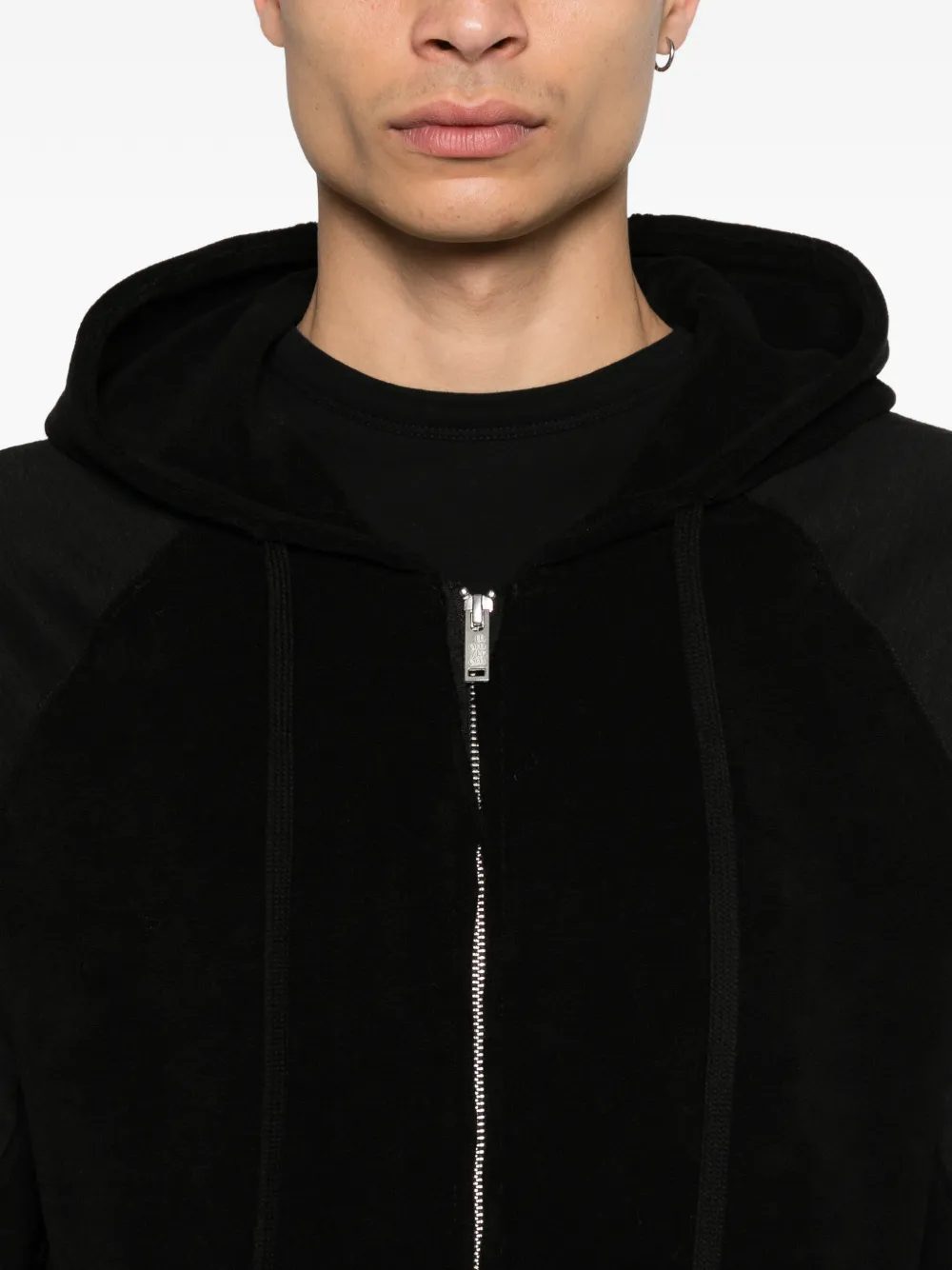 Thom Krom Hoodie met rits Zwart