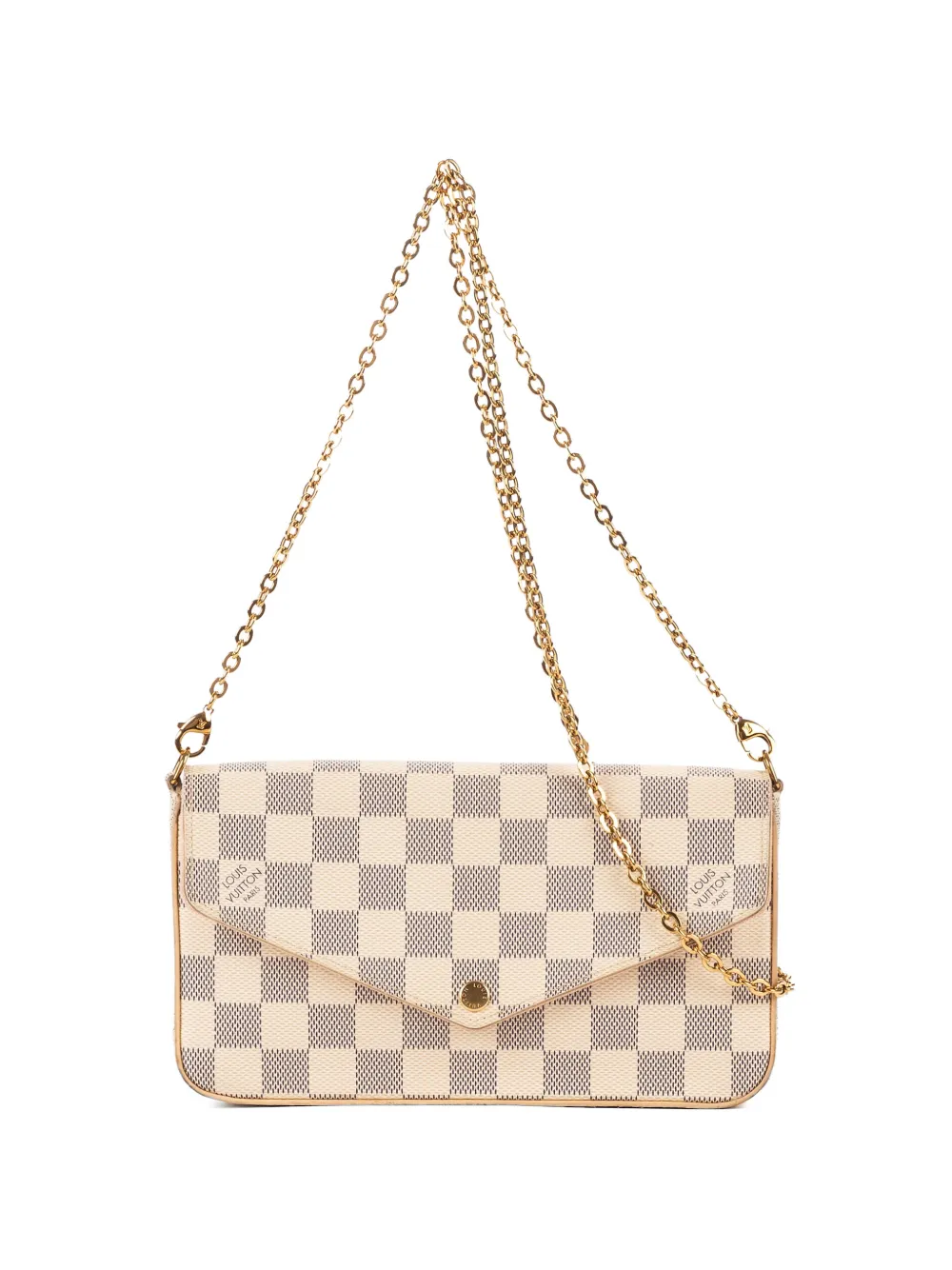 Louis Vuitton Pre-Owned Pochette Félicie Damier Azur crossbody bag - Bianco