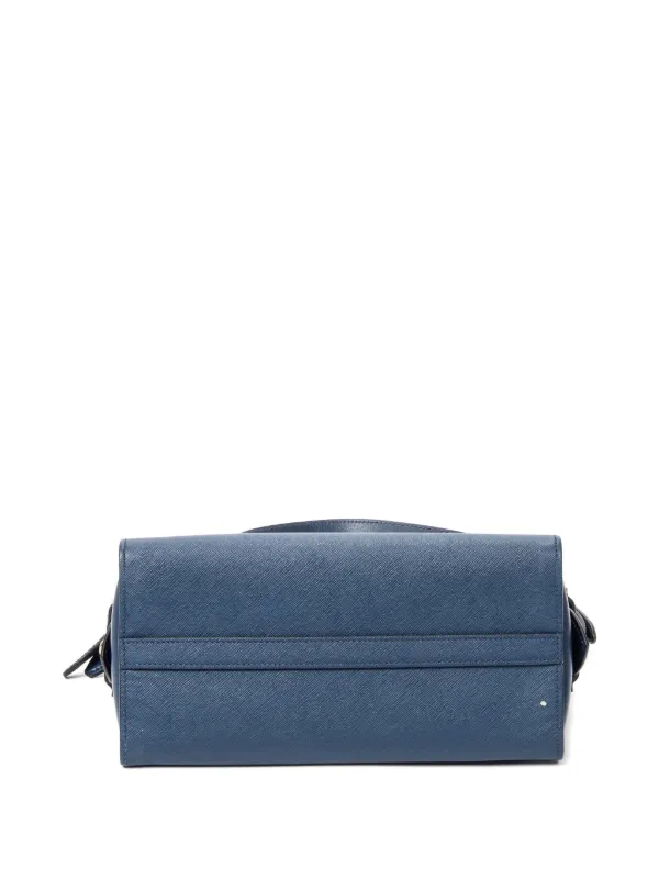 Prada Pre-Owned サフィアーノレザー ハンドバッグ | ブルー | FARFETCH JP