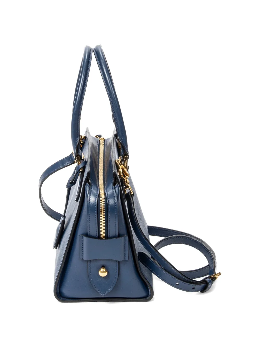 PRADA サフィアーノ ハンドバッグ ブルー Prada Pre-Owned サフィアーノレザー ハンドバッグ | ブルー | FARFETCH JP