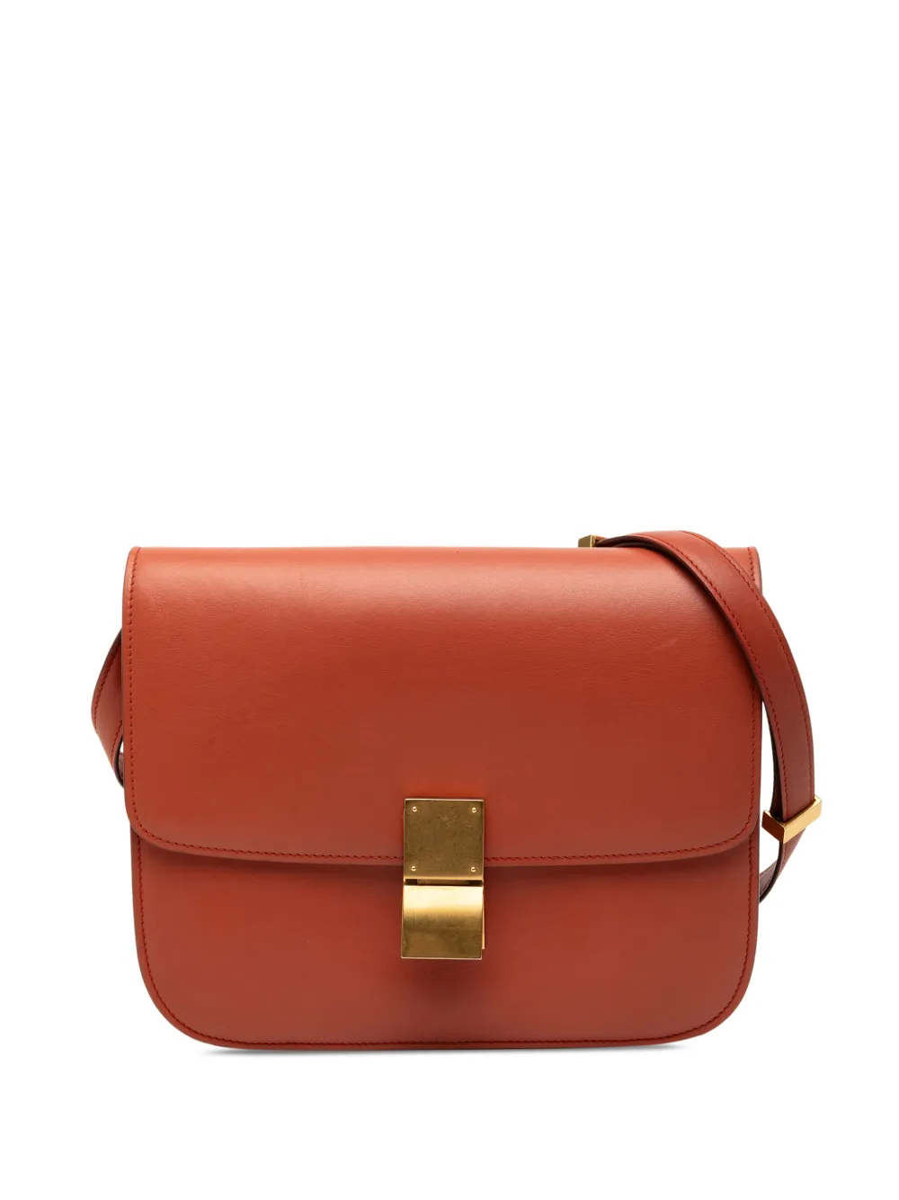 Celine Pre-Owned 2011 Medium Calfskin Classic Box crossbody bag - Orange