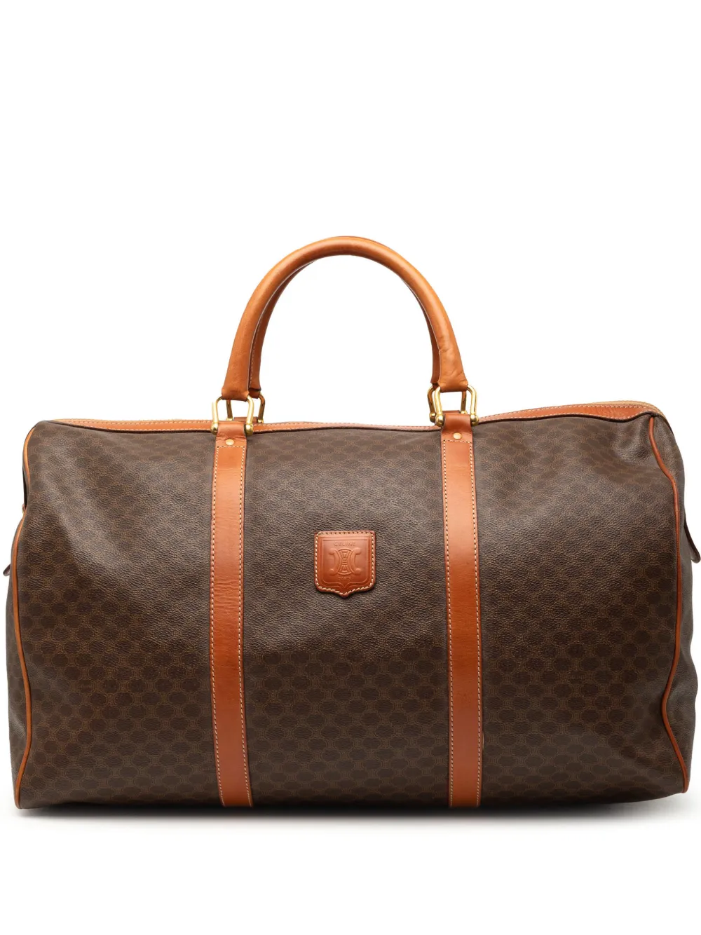 Celine Pre-Owned 2009 Macadam Coated Canvas travel bag - Marrone