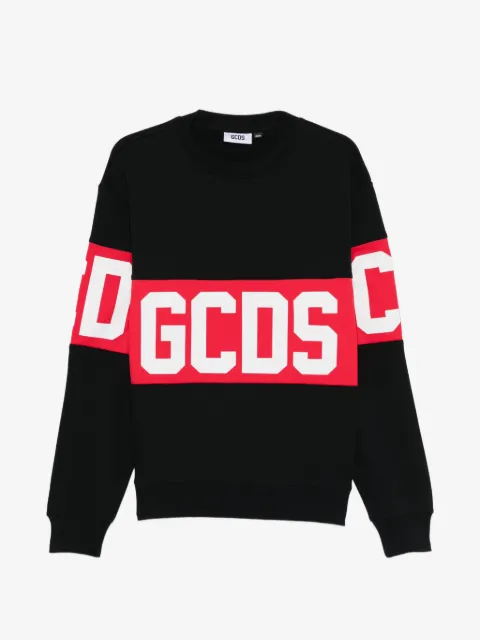 GCDS sweater med rund hals og logo