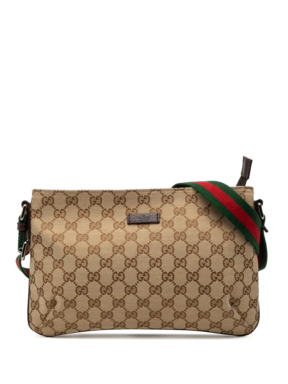 Gucci Pre-Owned 2000-2015 GG Canvas Web crossbody bag - Marrone