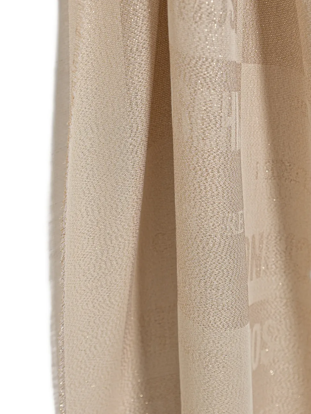  Moschino Logo-jacquard Scarf - Neutrals 