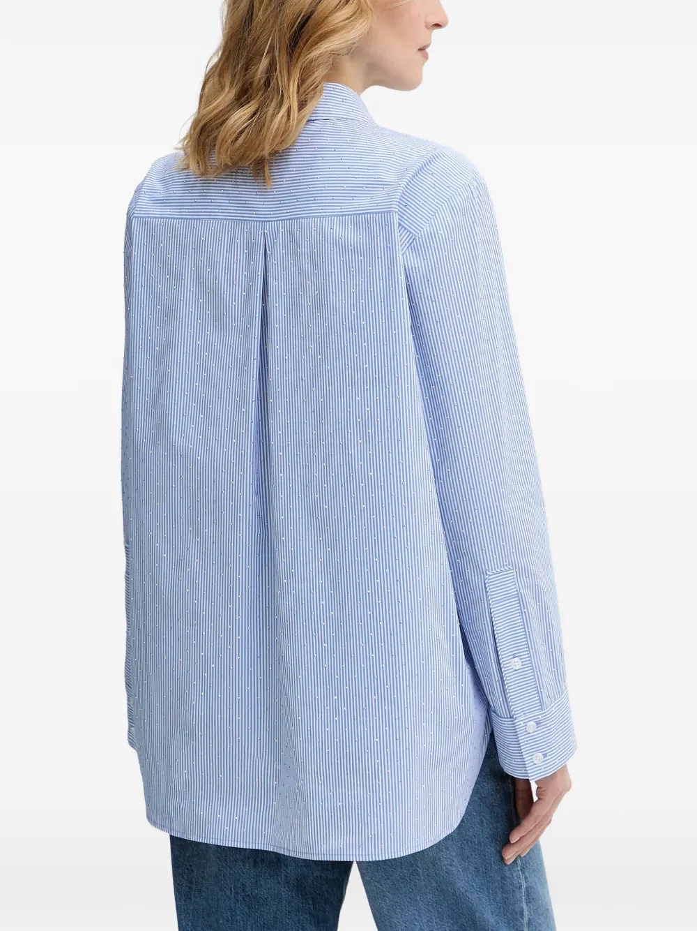 MUNTHE Gestreept blouse Blauw
