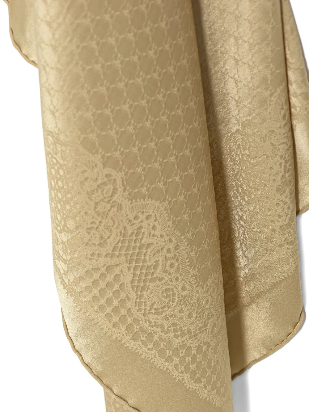  Moschino Lace Silk Scarf - Neutrals 