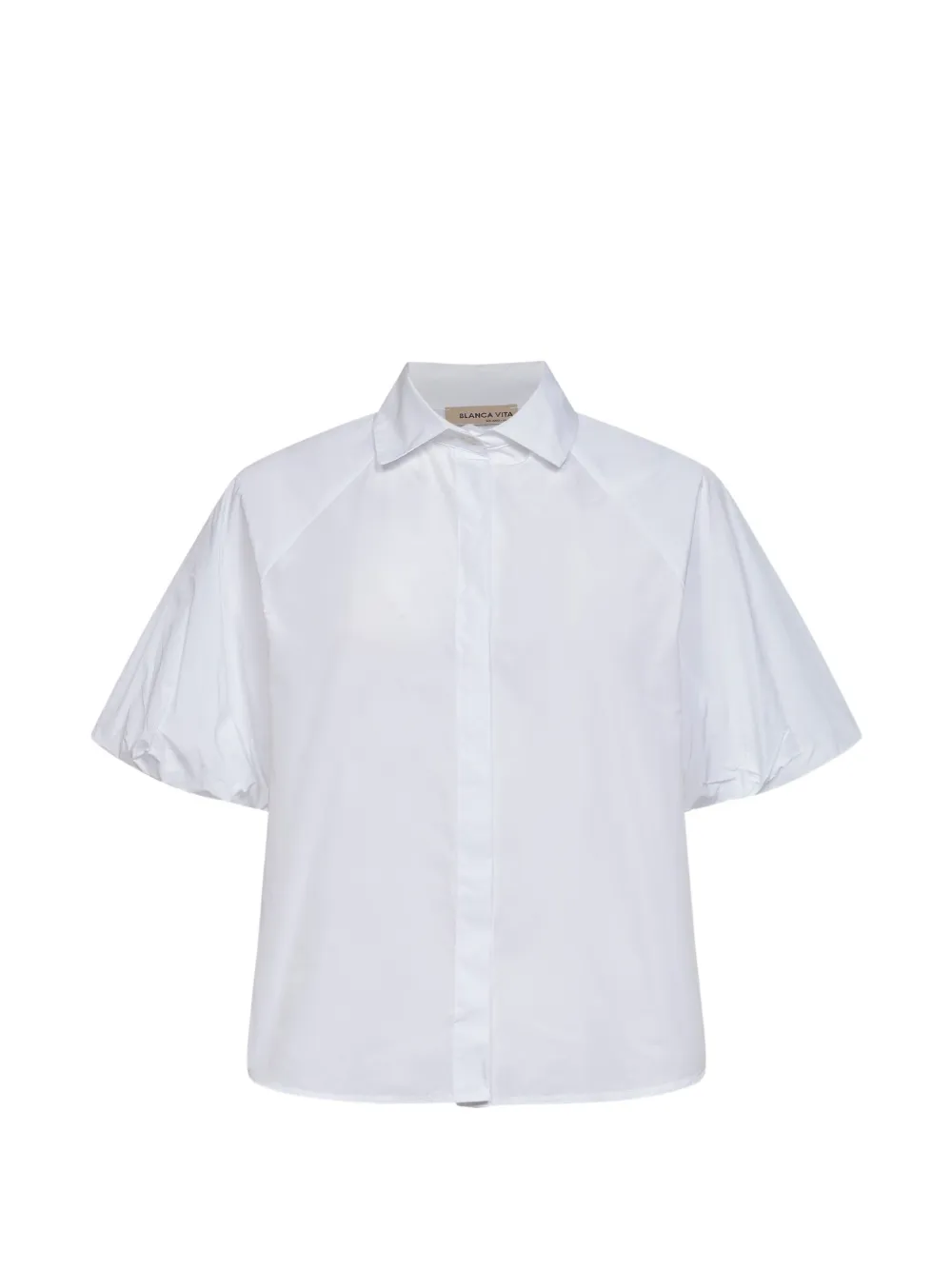 Blanca Vita balloon-sleeves shirt - Bianco