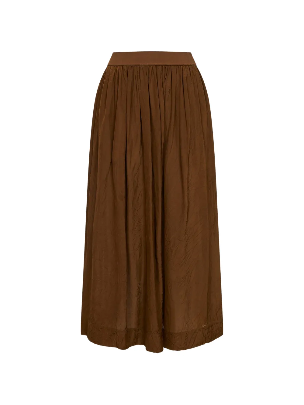 Uma Wang gathered elasticated-waistband skirt - Marrone