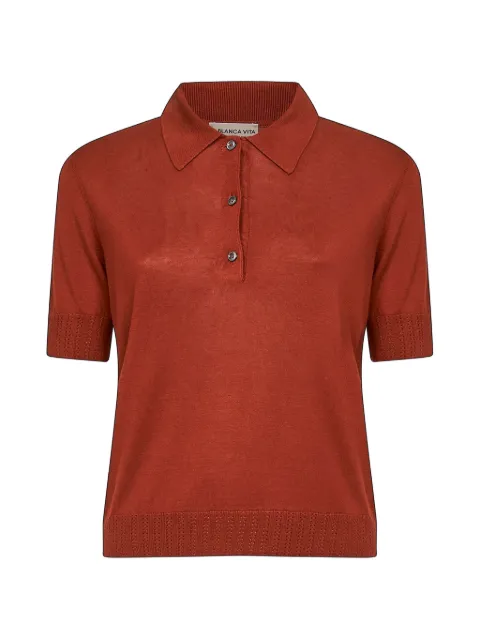 Blanca Vita knitted polo top