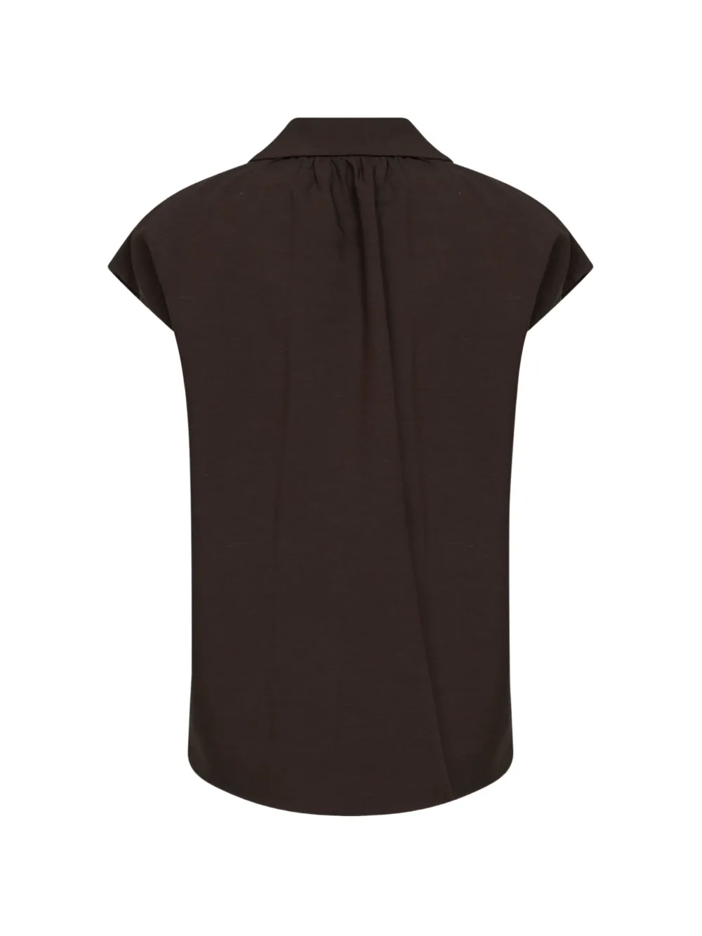 Blanca Vita Blouse met korte mouwen Bruin