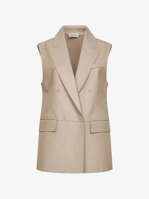 P.A.R.O.S.H. manteau croisé à design sans manches