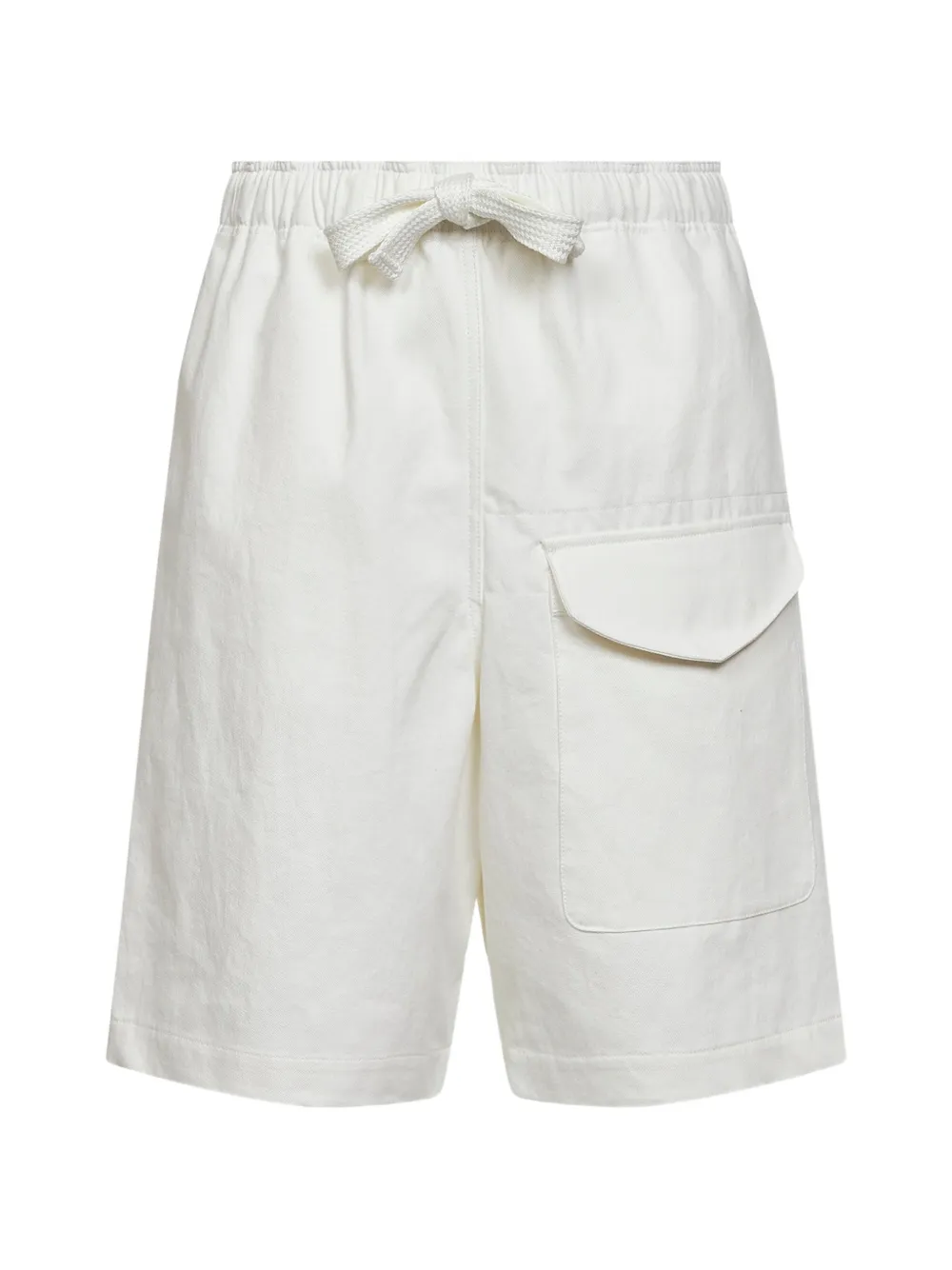 Studio Nicholson elasticated-waistband flap-pocket shorts - Toni neutri