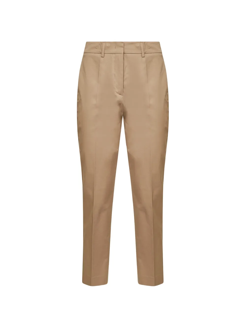 Blanca Vita pressed tapered trousers - Toni neutri