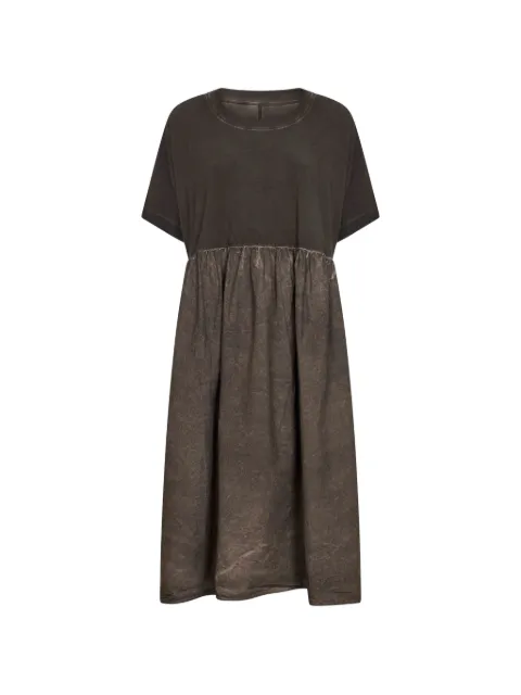 Uma Wang vestido midi con cintura fruncida