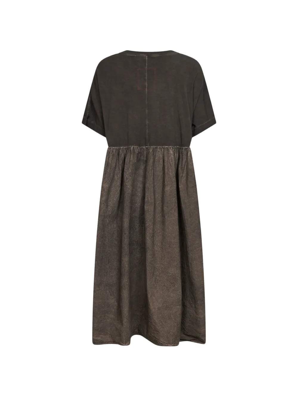 Gathered-Waist Midi Dress