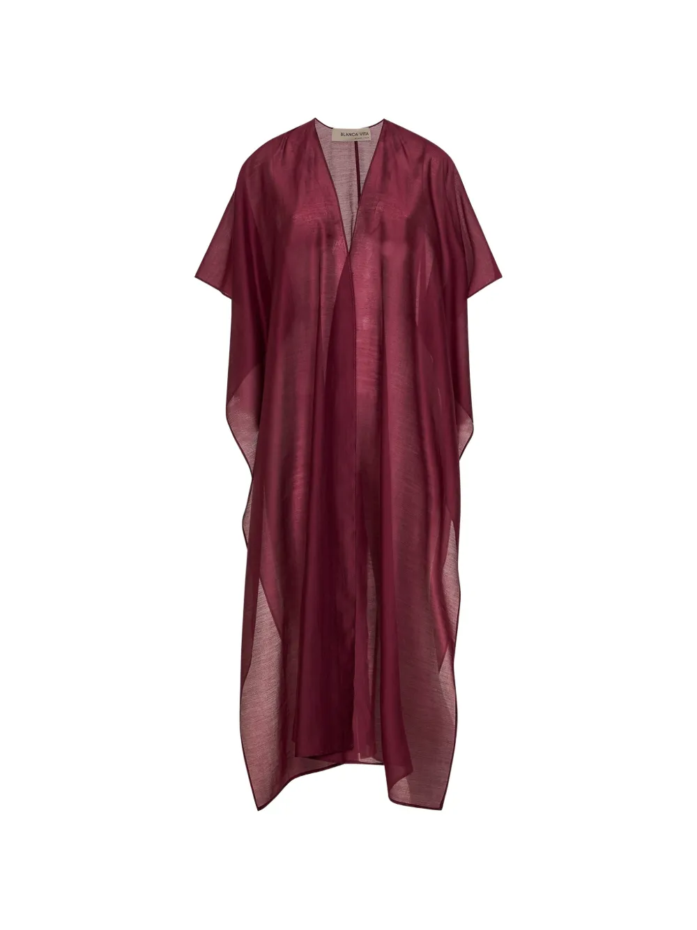 Blanca Vita open-front coat - Rosso