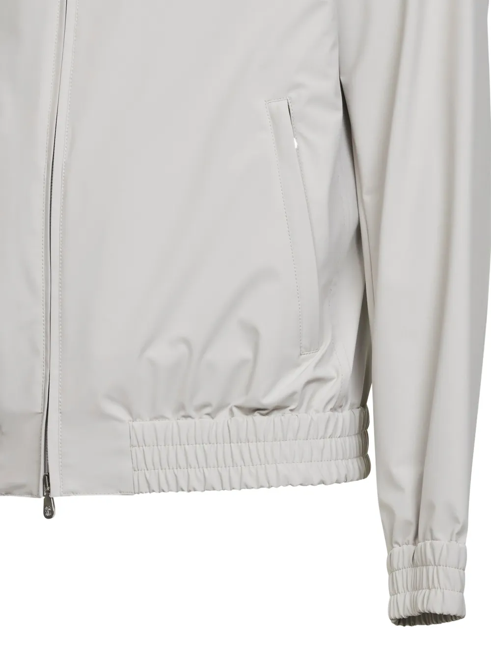 Brunello Cucinelli Jack met drukknoopsluiting en rits Grijs