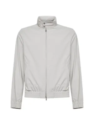 Prada ジップアップ レザーパーカー | ホワイト | FARFETCH JP