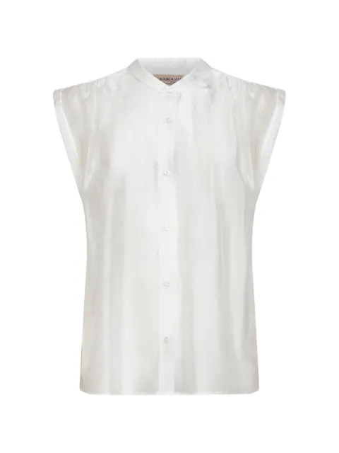 Blanca Vita mandarin-collar blouse
