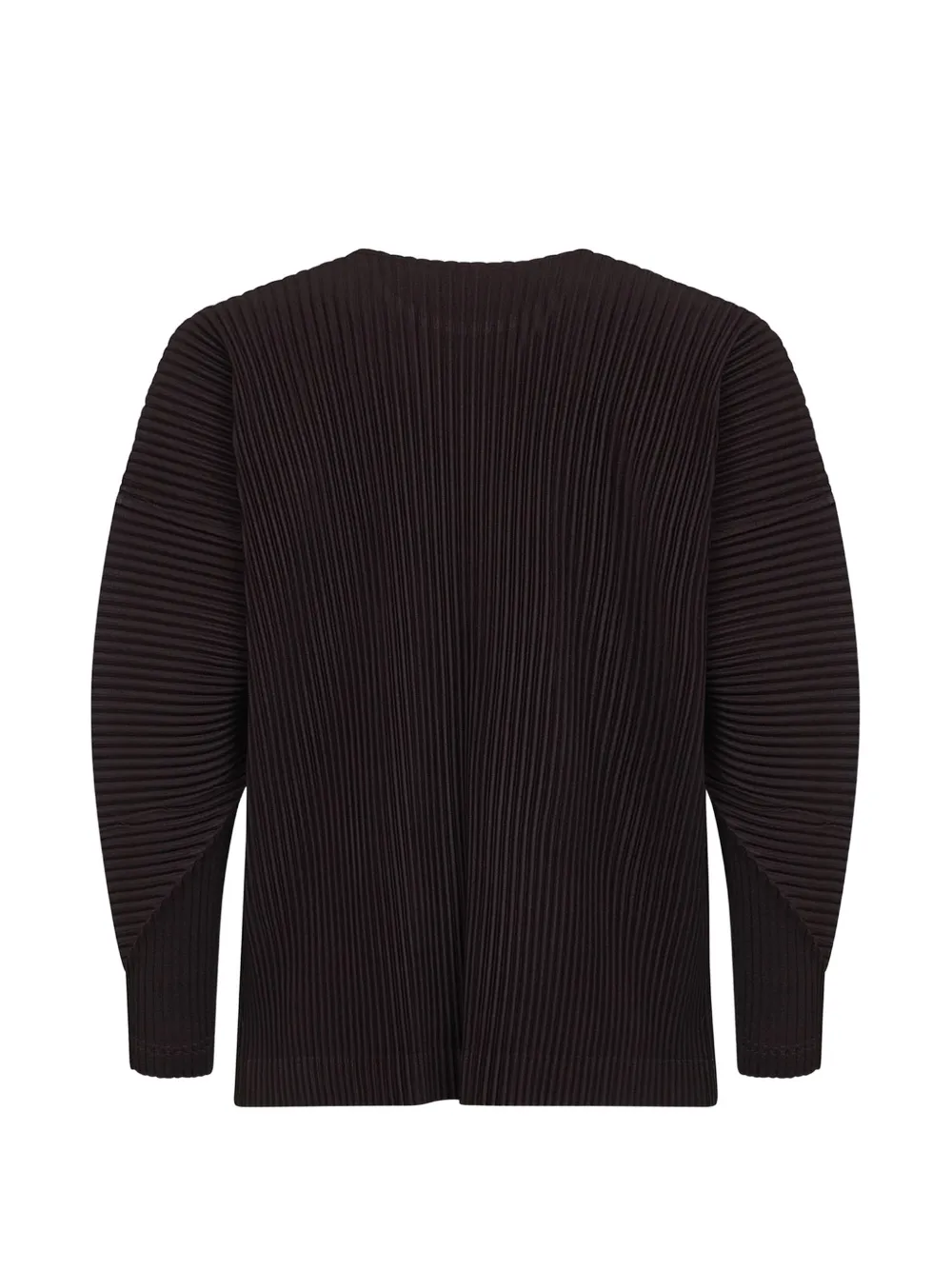Pleated Long-Sleeve T-Shirt