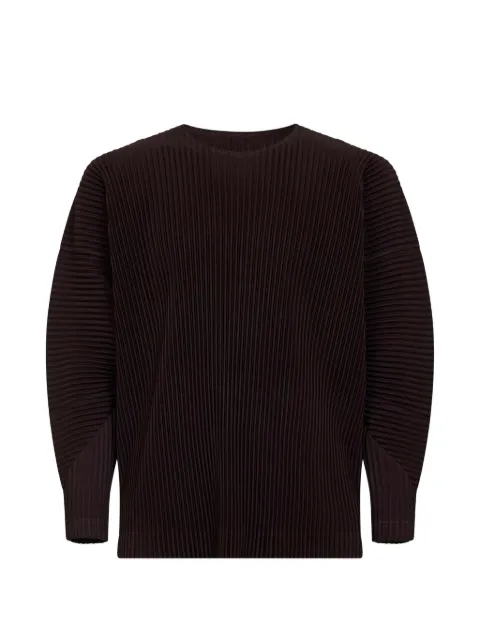 Homme Plissé Issey Miyake pleated long-sleeve T-shirt