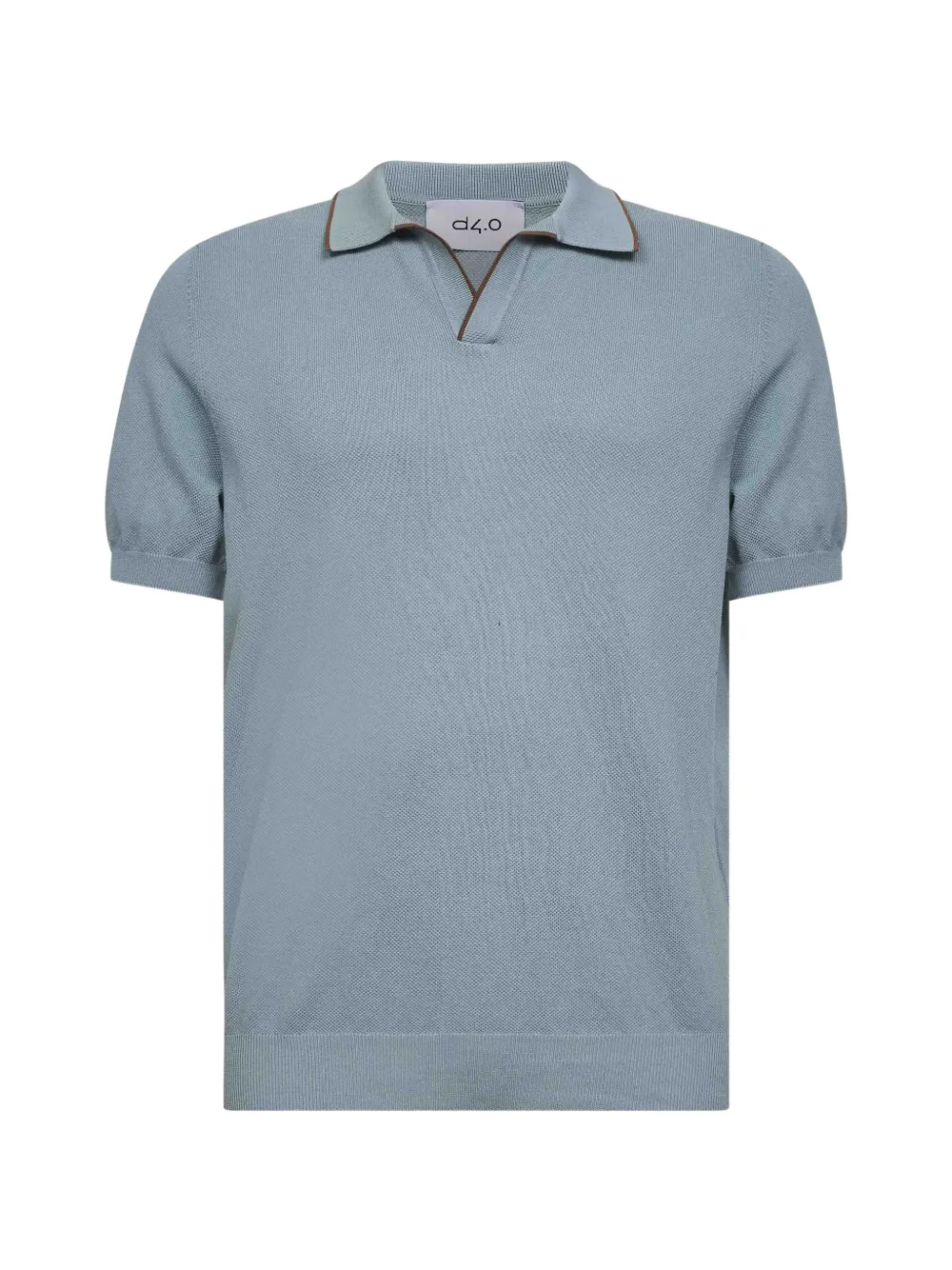 D4.0 Ribbed Trim Polo Shirt In Green