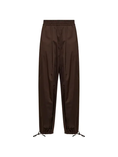 Blanca Vita elasticated-waisted drawstring-hem trousers