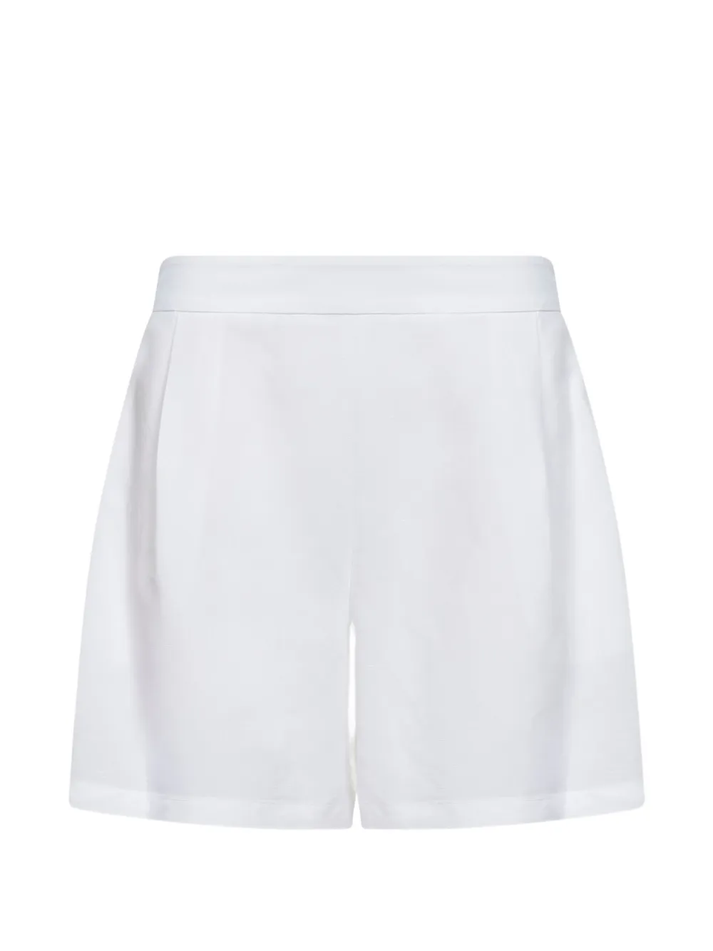 Blanca Vita elasticated-waistband pleated shorts - Bianco