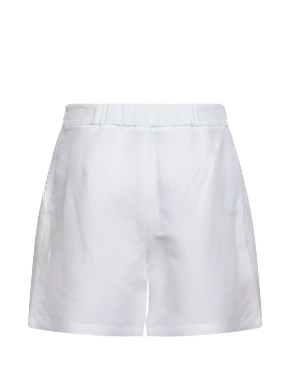 Blanca Vita Shorts met elastische tailleband Wit