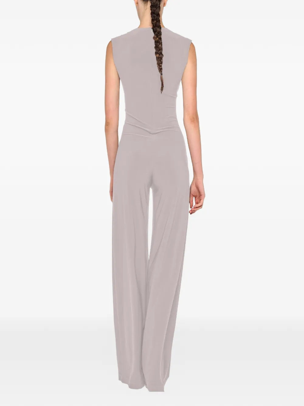  Norma Kamali Sleeveless Jumpsuit - Grey 