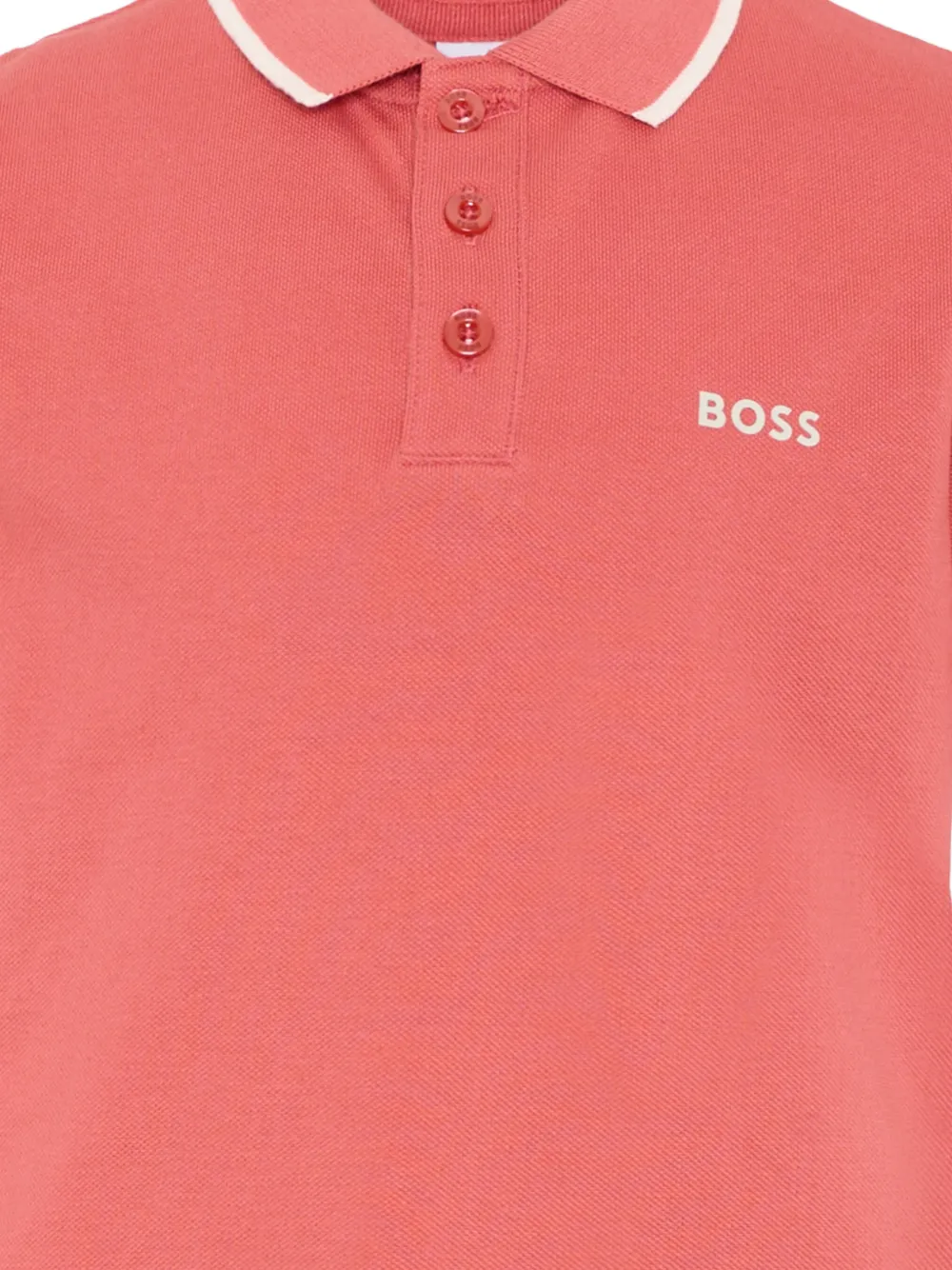 BOSS Kidswear Poloshirt met korte mouwen Rood