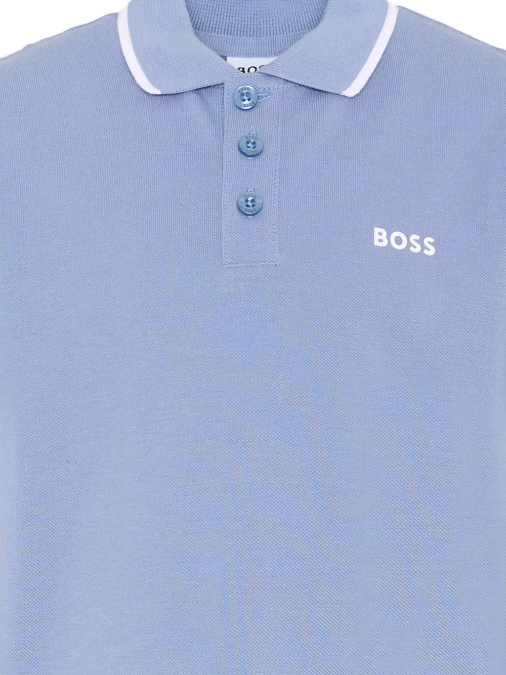 BOSS Kidswear Poloshirt met korte mouwen Blauw