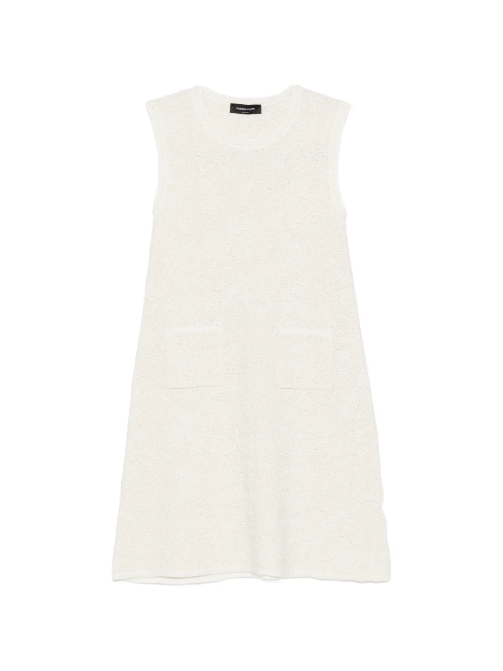 Fabiana Filippi pocket sleeveless mini dress - Toni neutri
