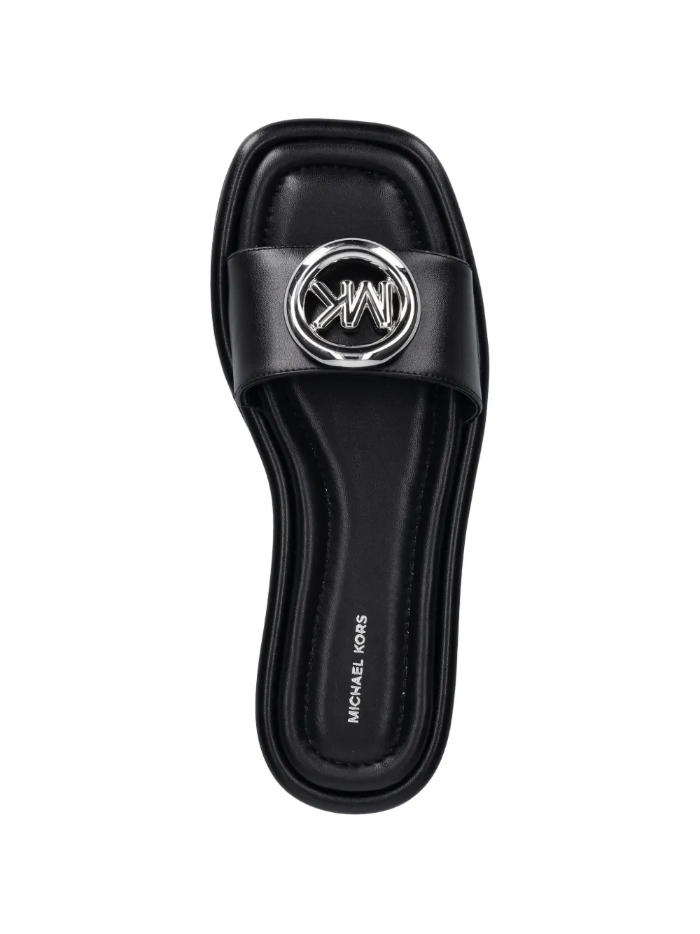 Michael Kors Milan sandalen met logoplakkaat Zwart