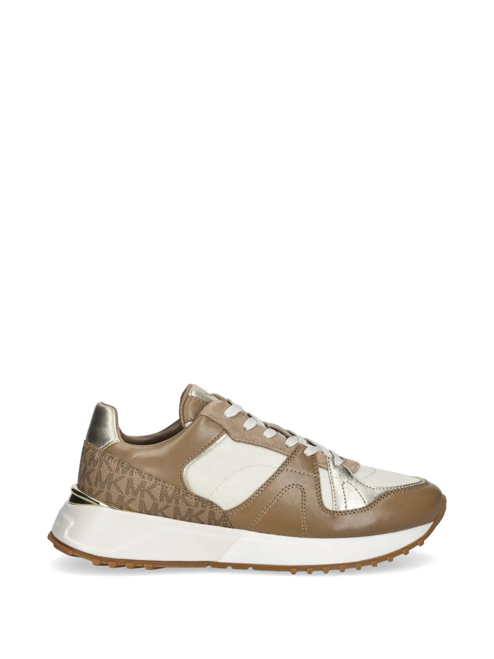 Michael Kors Jaime sneakers met logoprint Beige