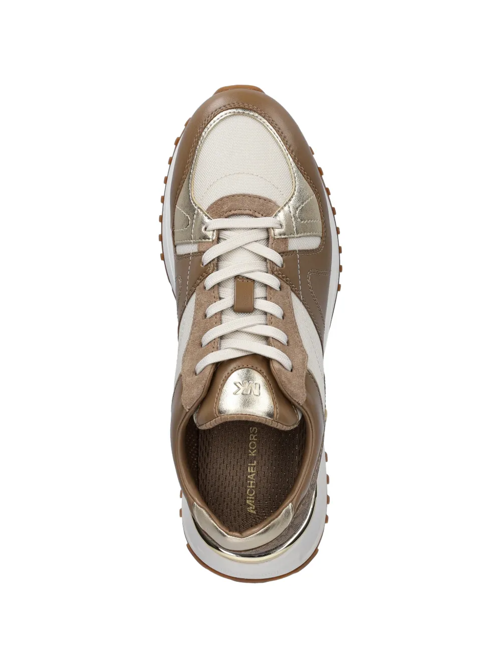 Michael Kors Jaime sneakers met logoprint Beige