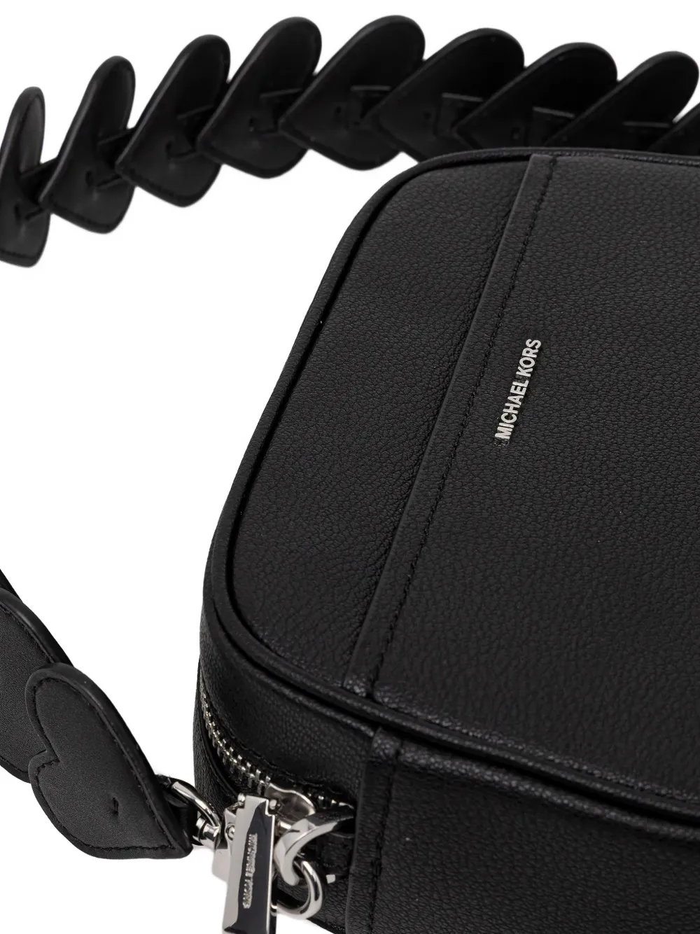 Michael Kors Kleine Jet Set leren crossbodytas Zwart