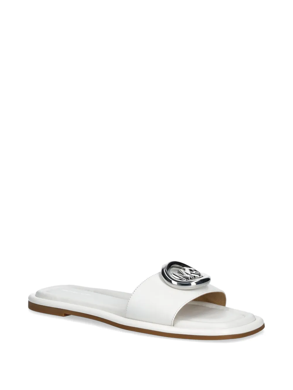 Michael Kors Milan sandalen met logoplakkaat Wit