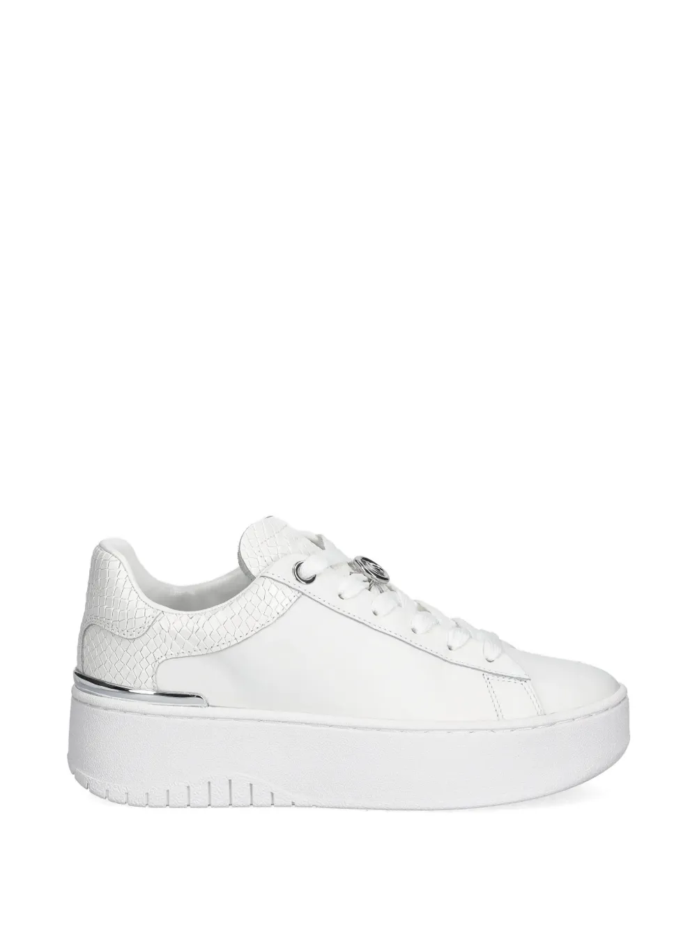 Michael Kors Dottie sneakers met reptiel-effect en plateauzool Wit