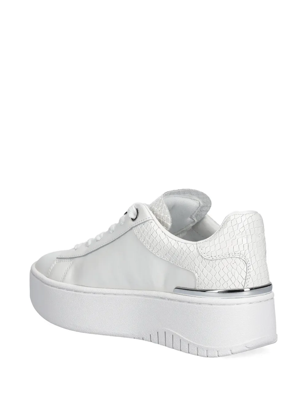 Michael Kors Dottie sneakers met reptiel-effect en plateauzool Wit