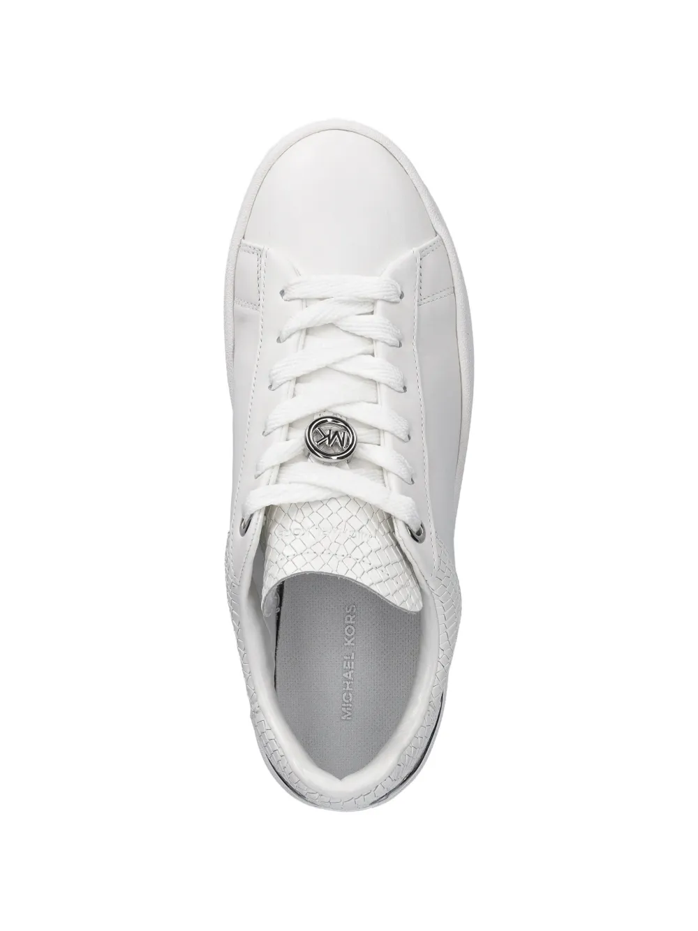 Michael Kors Dottie sneakers met reptiel-effect en plateauzool Wit