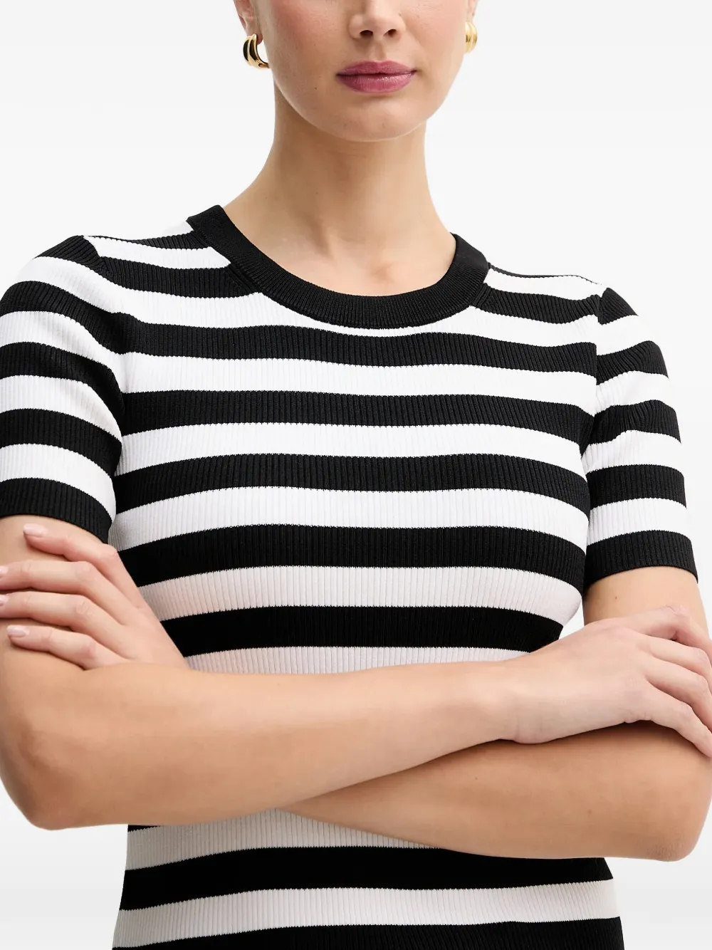 Michael Kors Gestreept T-shirt Zwart