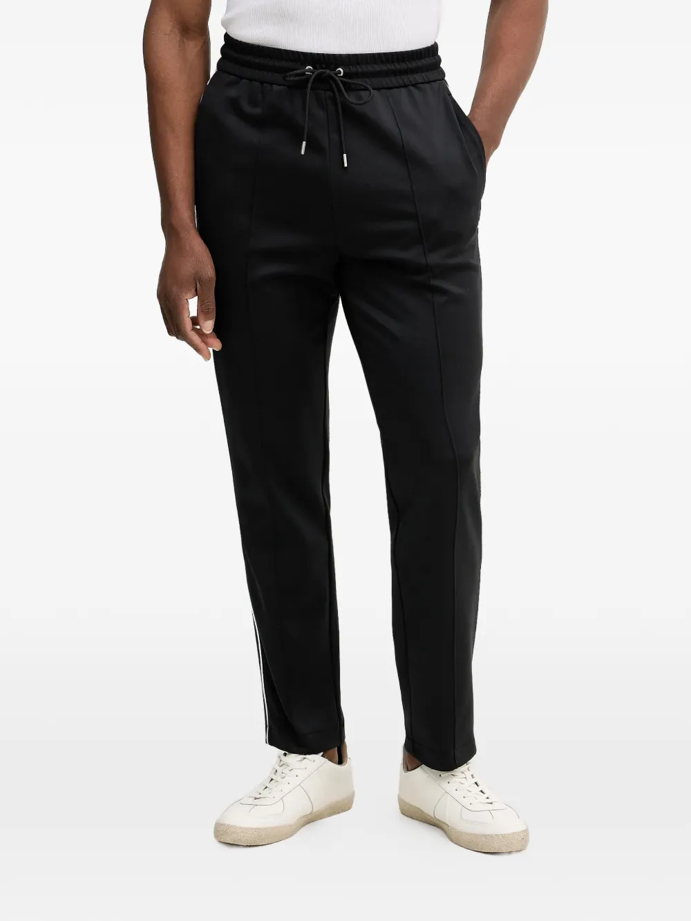Michael Kors drawstring-fastening stripe-detail track pants - Nero