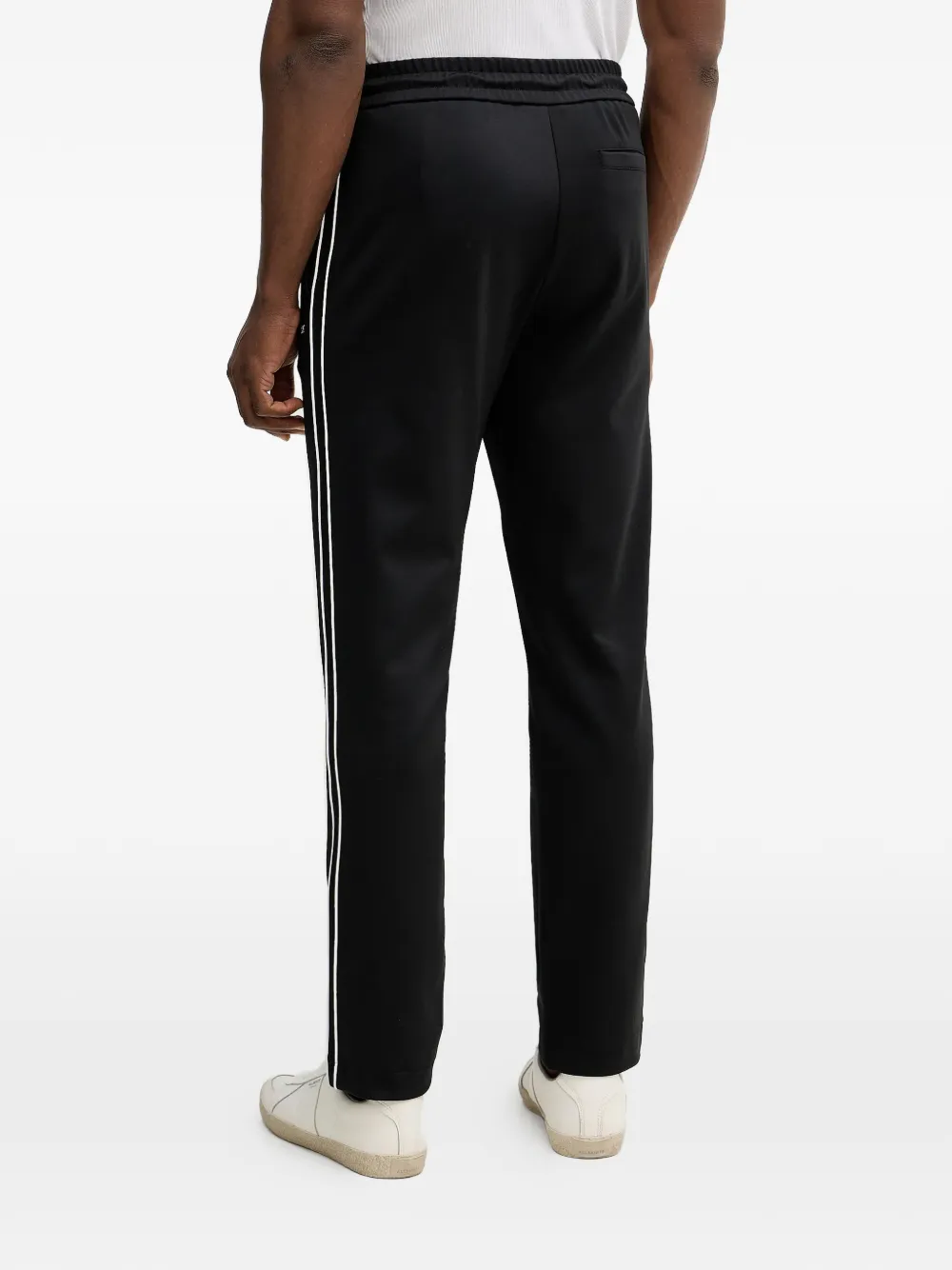 Michael Kors Trainingsbroek met trekkoord en streepdetail Zwart