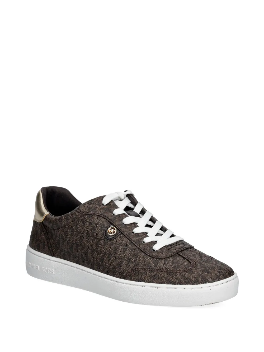 Michael Kors Scotty sneakers met logopatroon Bruin
